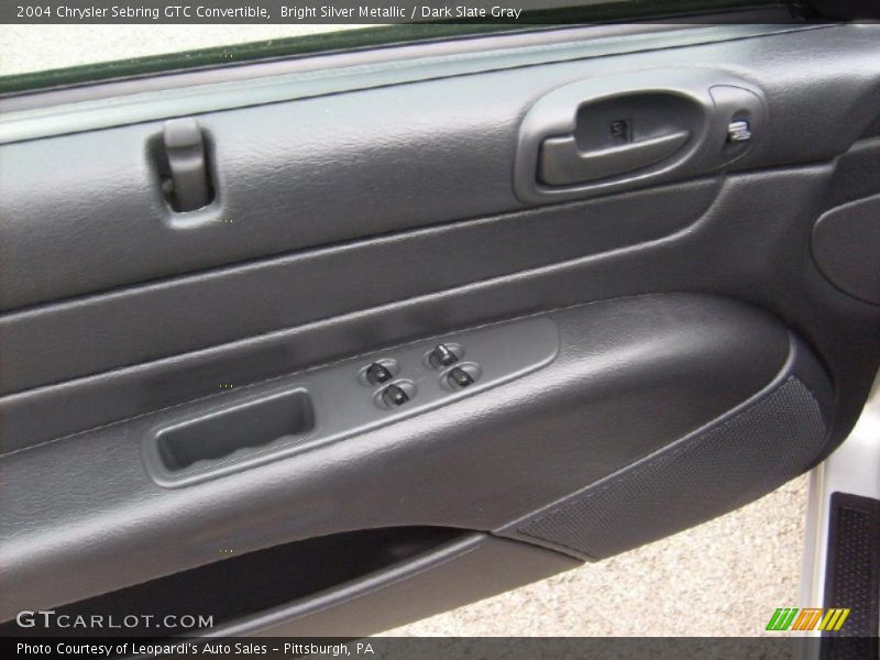 Bright Silver Metallic / Dark Slate Gray 2004 Chrysler Sebring GTC Convertible