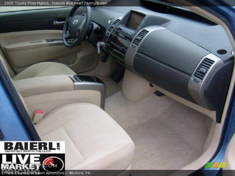 Seaside Blue Pearl / Ivory/Brown 2005 Toyota Prius Hybrid
