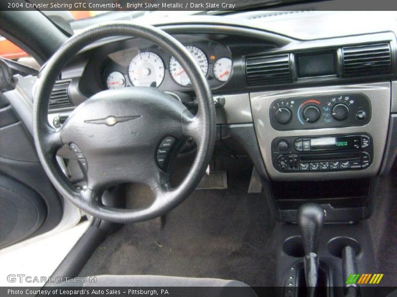 Bright Silver Metallic / Dark Slate Gray 2004 Chrysler Sebring GTC Convertible
