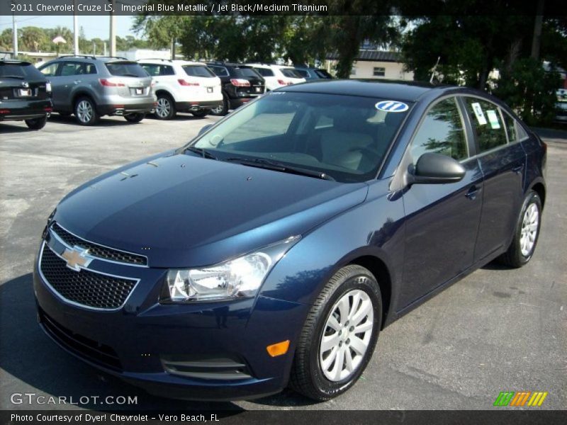 Imperial Blue Metallic / Jet Black/Medium Titanium 2011 Chevrolet Cruze LS