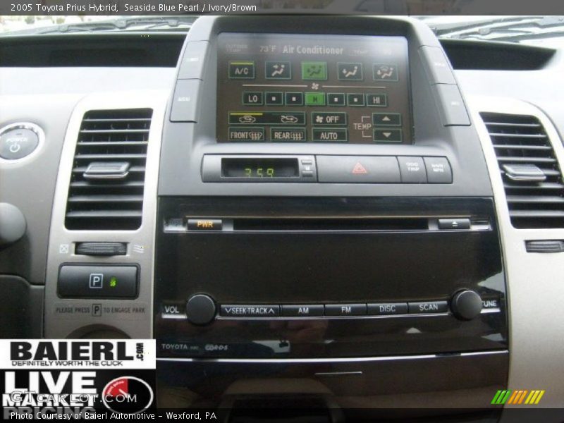 Seaside Blue Pearl / Ivory/Brown 2005 Toyota Prius Hybrid