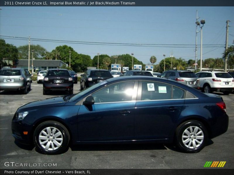 Imperial Blue Metallic / Jet Black/Medium Titanium 2011 Chevrolet Cruze LS