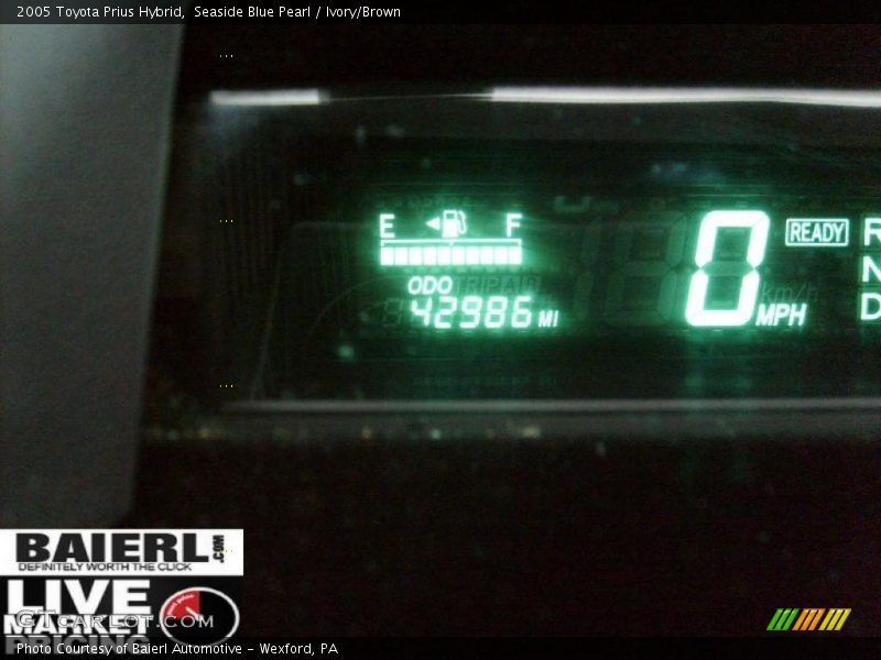 Seaside Blue Pearl / Ivory/Brown 2005 Toyota Prius Hybrid
