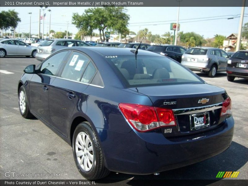 Imperial Blue Metallic / Jet Black/Medium Titanium 2011 Chevrolet Cruze LS