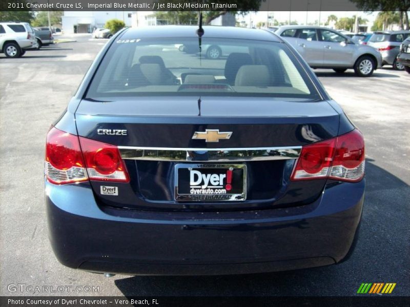 Imperial Blue Metallic / Jet Black/Medium Titanium 2011 Chevrolet Cruze LS