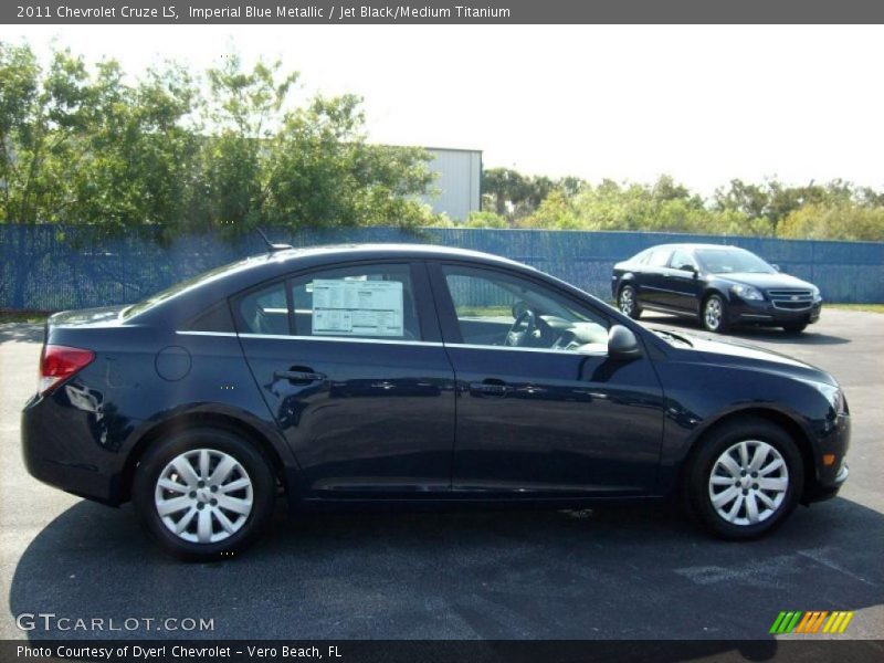Imperial Blue Metallic / Jet Black/Medium Titanium 2011 Chevrolet Cruze LS