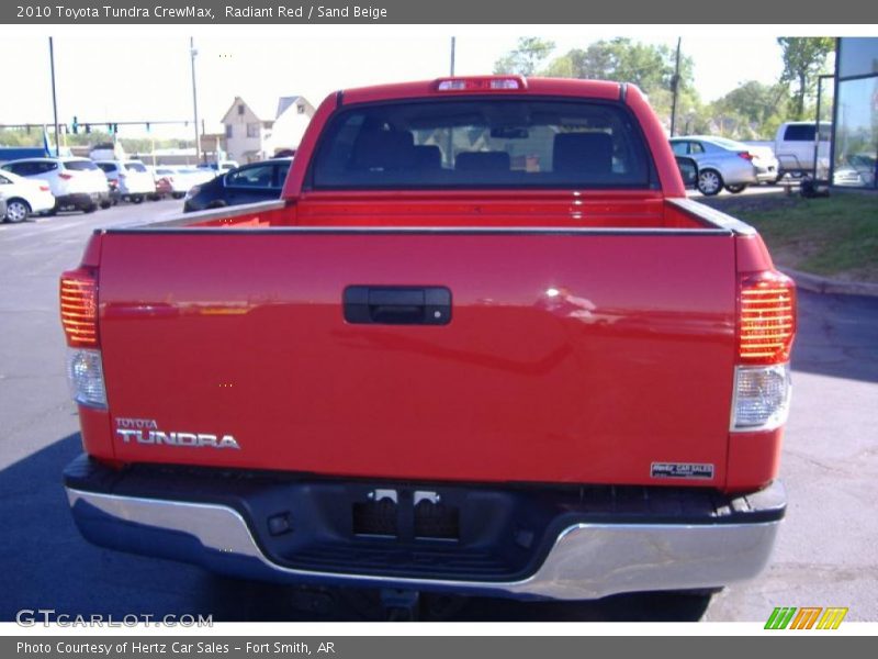 Radiant Red / Sand Beige 2010 Toyota Tundra CrewMax
