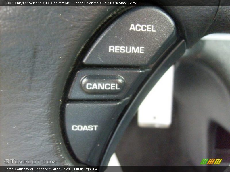 Bright Silver Metallic / Dark Slate Gray 2004 Chrysler Sebring GTC Convertible