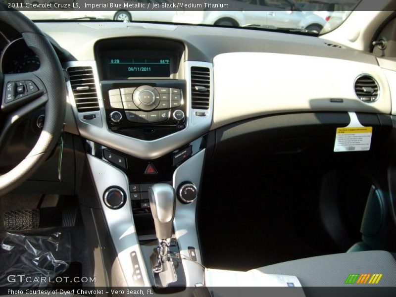 Imperial Blue Metallic / Jet Black/Medium Titanium 2011 Chevrolet Cruze LS