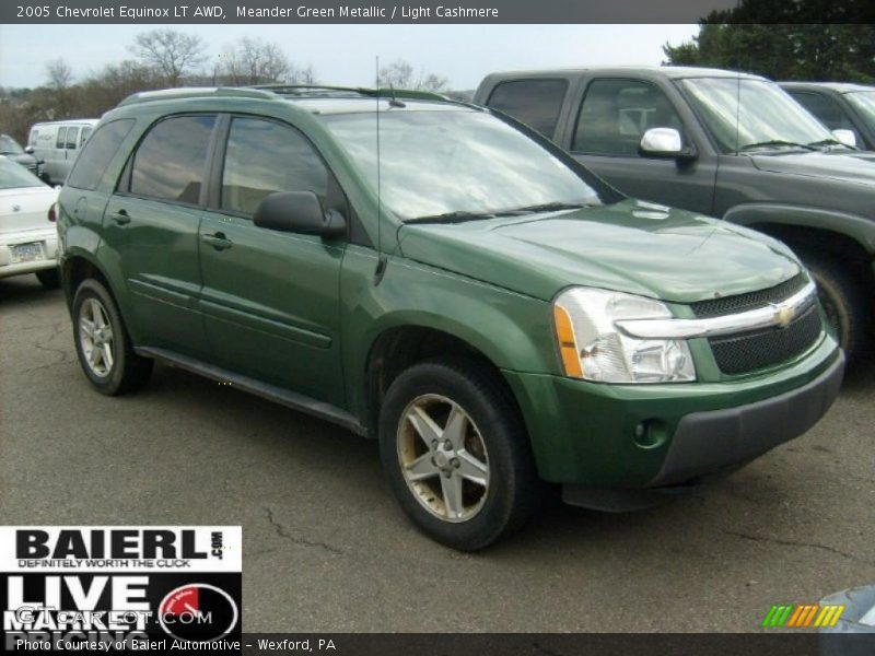 Meander Green Metallic / Light Cashmere 2005 Chevrolet Equinox LT AWD