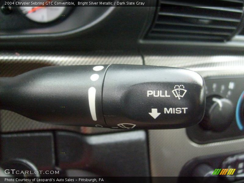 Bright Silver Metallic / Dark Slate Gray 2004 Chrysler Sebring GTC Convertible