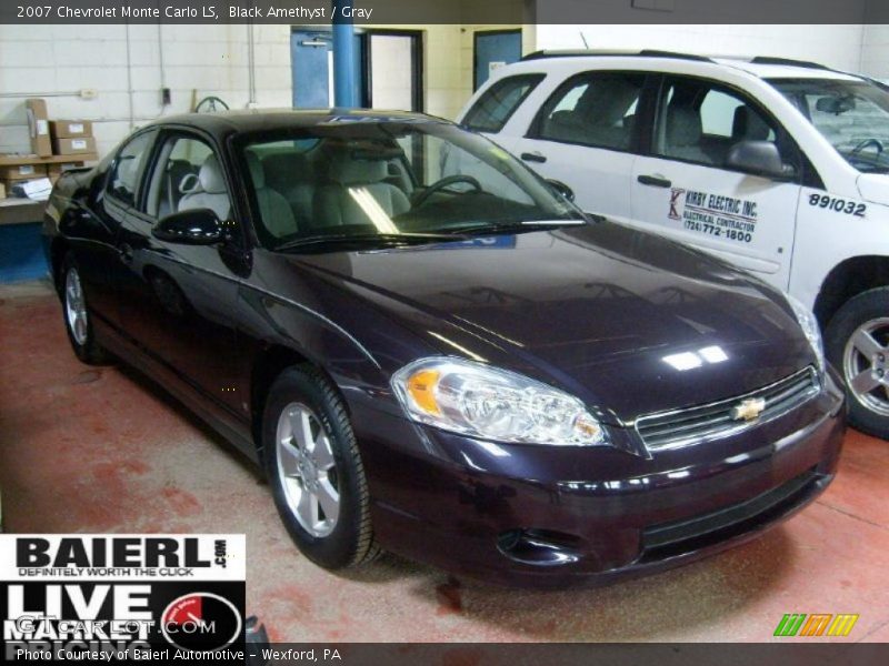 Black Amethyst / Gray 2007 Chevrolet Monte Carlo LS