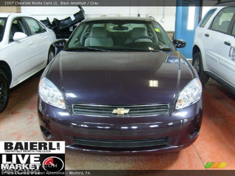 Black Amethyst / Gray 2007 Chevrolet Monte Carlo LS
