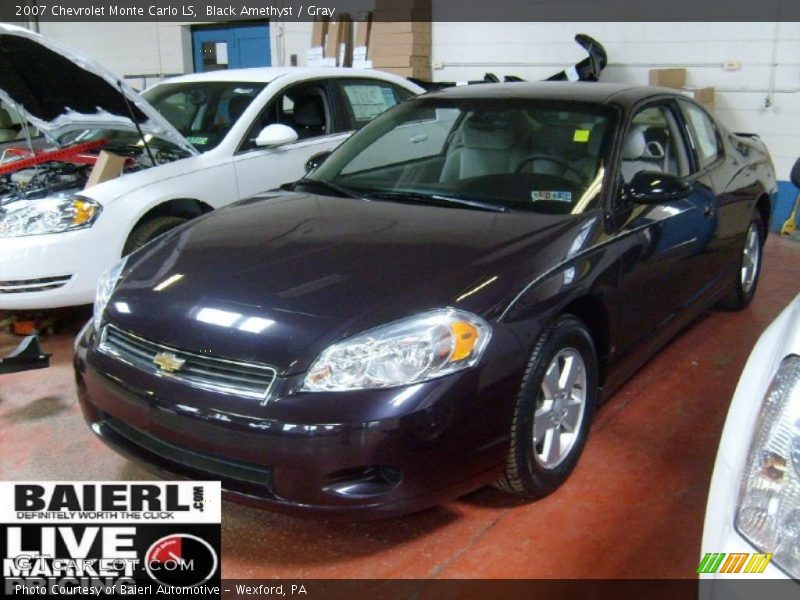 Black Amethyst / Gray 2007 Chevrolet Monte Carlo LS