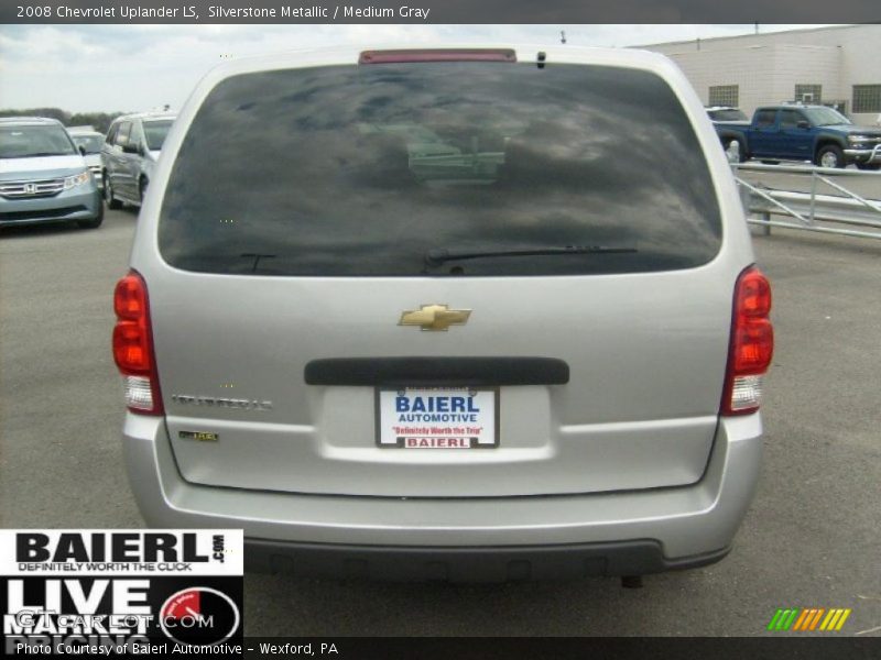 Silverstone Metallic / Medium Gray 2008 Chevrolet Uplander LS