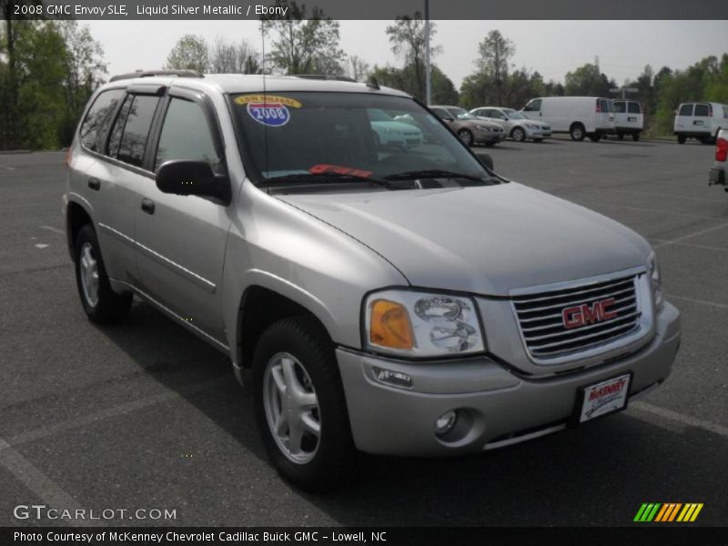 Liquid Silver Metallic / Ebony 2008 GMC Envoy SLE