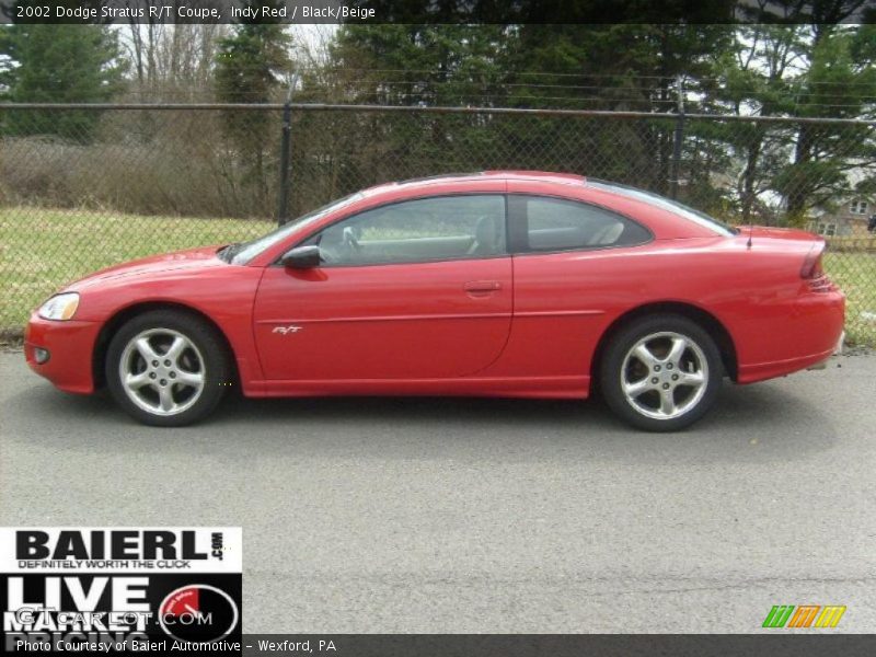 Indy Red / Black/Beige 2002 Dodge Stratus R/T Coupe
