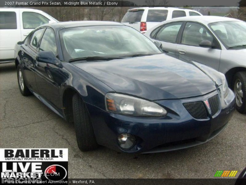 Midnight Blue Metallic / Ebony 2007 Pontiac Grand Prix Sedan