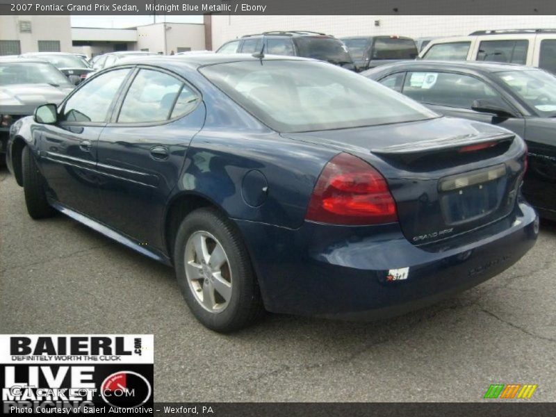 Midnight Blue Metallic / Ebony 2007 Pontiac Grand Prix Sedan