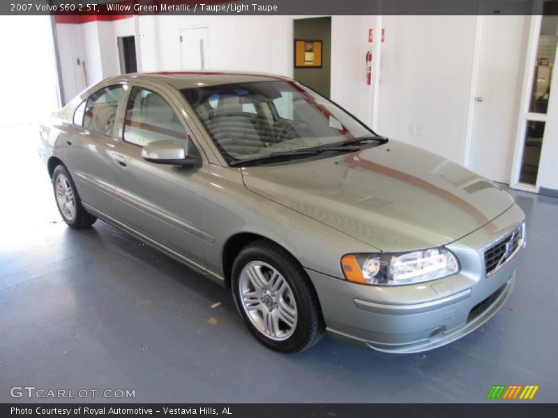 Willow Green Metallic / Taupe/Light Taupe 2007 Volvo S60 2.5T