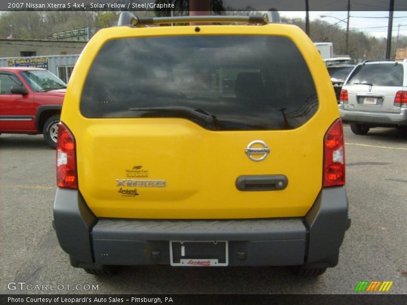 Solar Yellow / Steel/Graphite 2007 Nissan Xterra S 4x4