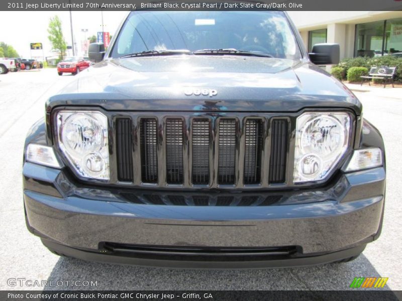 Brilliant Black Crystal Pearl / Dark Slate Gray/Dark Olive 2011 Jeep Liberty Limited 70th Anniversary