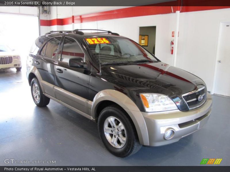 Ebony Black / Beige 2006 Kia Sorento EX