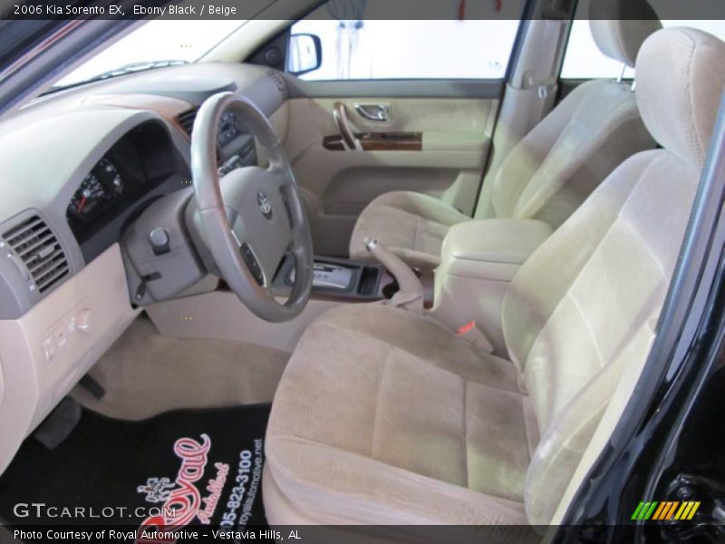 Ebony Black / Beige 2006 Kia Sorento EX