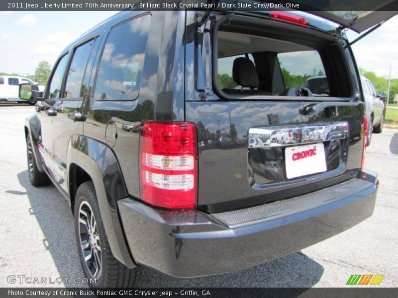 Brilliant Black Crystal Pearl / Dark Slate Gray/Dark Olive 2011 Jeep Liberty Limited 70th Anniversary
