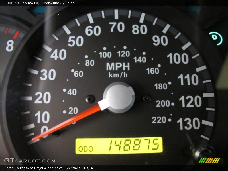 Ebony Black / Beige 2006 Kia Sorento EX