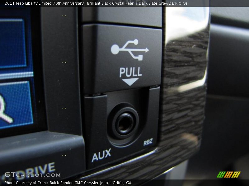 Brilliant Black Crystal Pearl / Dark Slate Gray/Dark Olive 2011 Jeep Liberty Limited 70th Anniversary