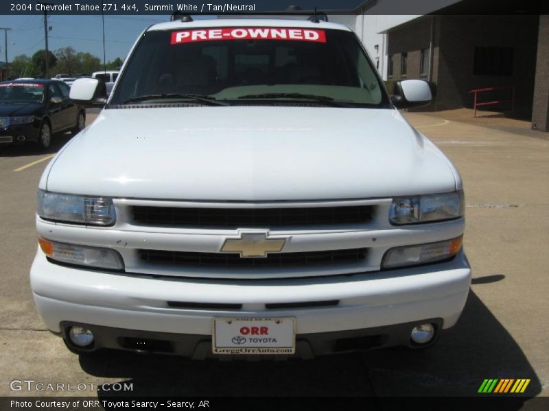 Summit White / Tan/Neutral 2004 Chevrolet Tahoe Z71 4x4