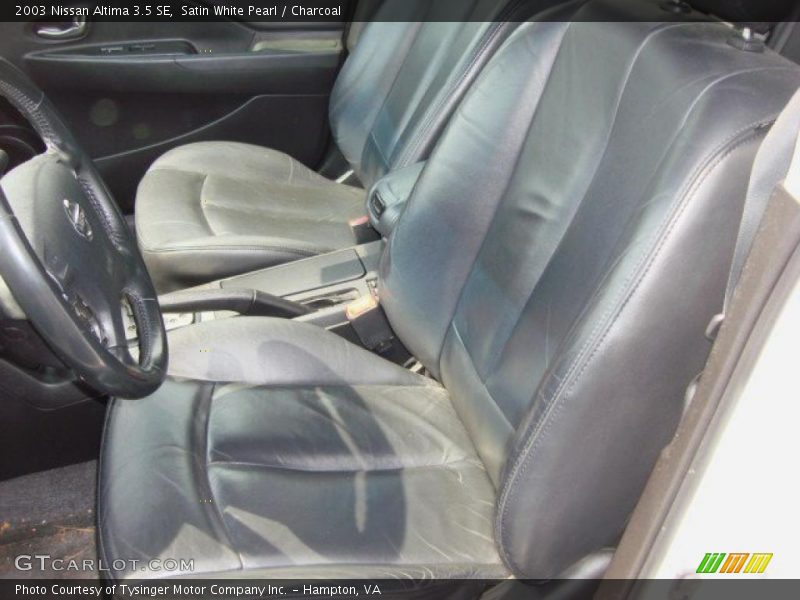 Satin White Pearl / Charcoal 2003 Nissan Altima 3.5 SE