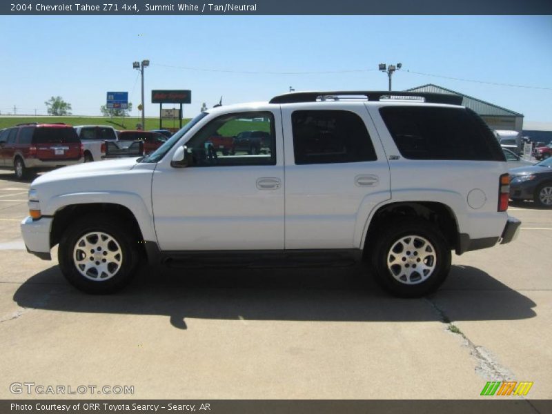 Summit White / Tan/Neutral 2004 Chevrolet Tahoe Z71 4x4