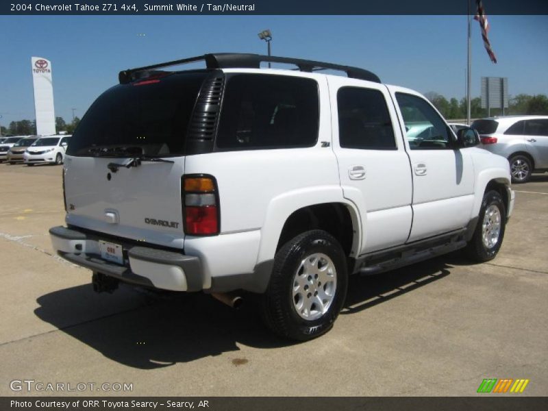 Summit White / Tan/Neutral 2004 Chevrolet Tahoe Z71 4x4