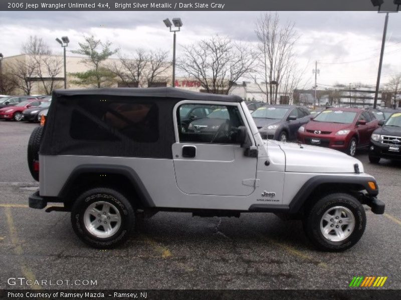 Bright Silver Metallic / Dark Slate Gray 2006 Jeep Wrangler Unlimited 4x4