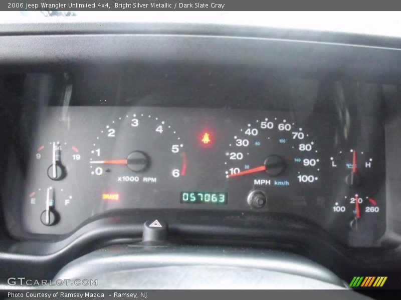 Bright Silver Metallic / Dark Slate Gray 2006 Jeep Wrangler Unlimited 4x4