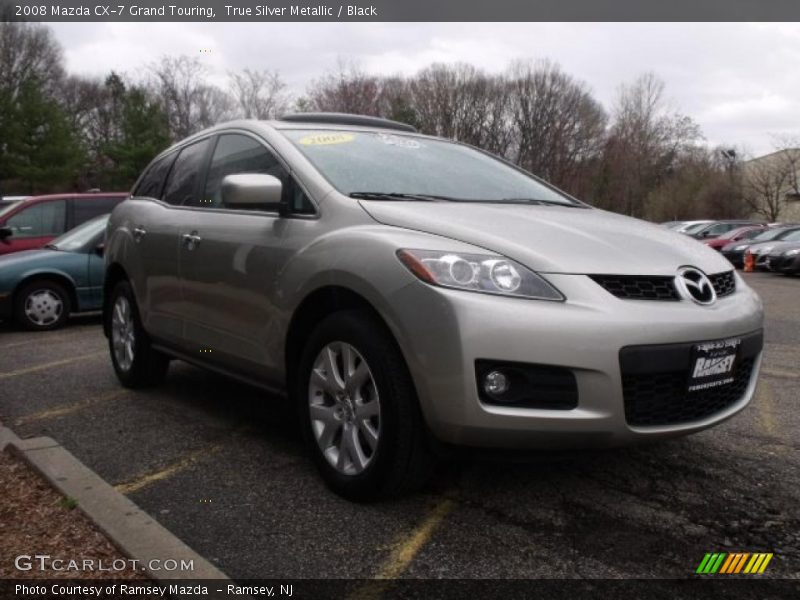 True Silver Metallic / Black 2008 Mazda CX-7 Grand Touring