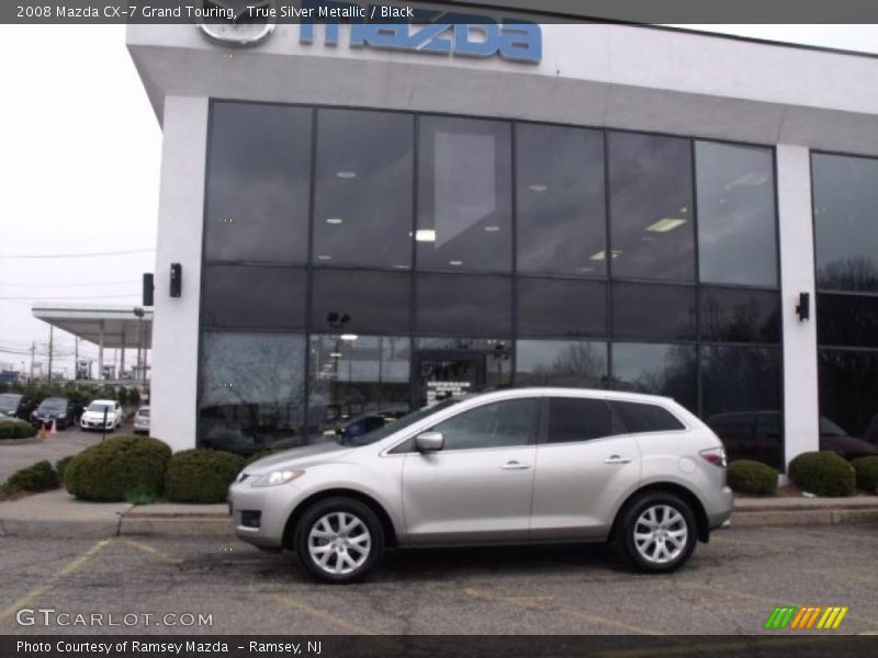 True Silver Metallic / Black 2008 Mazda CX-7 Grand Touring