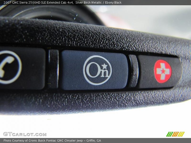 Silver Birch Metallic / Ebony Black 2007 GMC Sierra 2500HD SLE Extended Cab 4x4