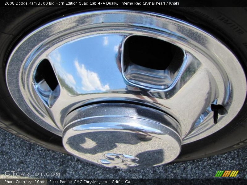 Inferno Red Crystal Pearl / Khaki 2008 Dodge Ram 3500 Big Horn Edition Quad Cab 4x4 Dually