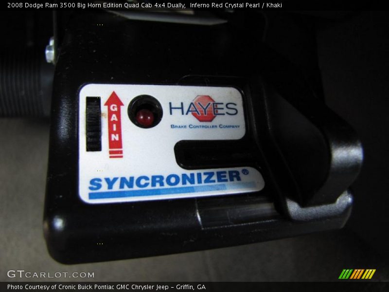 Inferno Red Crystal Pearl / Khaki 2008 Dodge Ram 3500 Big Horn Edition Quad Cab 4x4 Dually