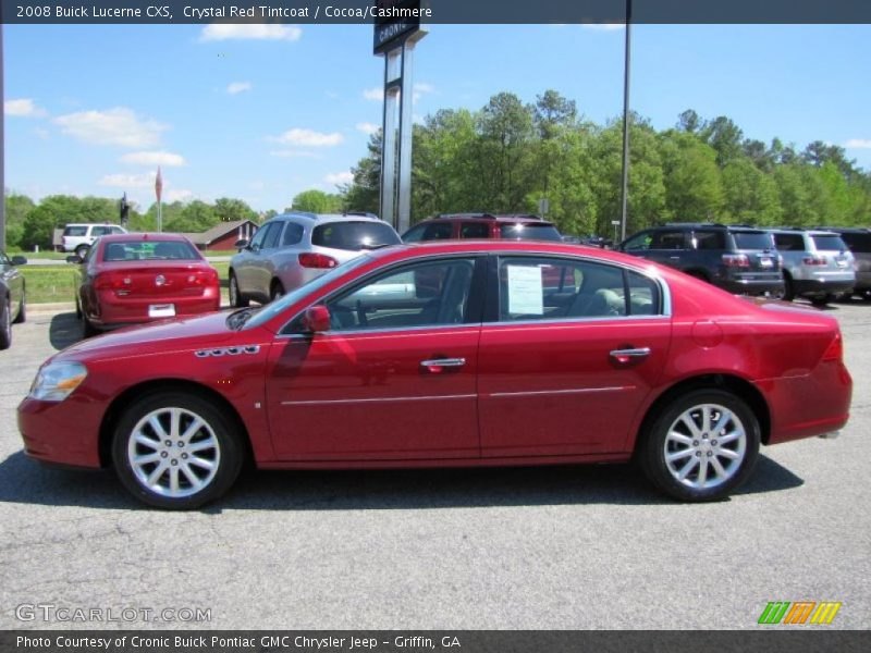 Crystal Red Tintcoat / Cocoa/Cashmere 2008 Buick Lucerne CXS
