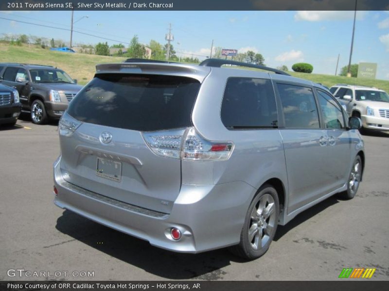 Silver Sky Metallic / Dark Charcoal 2011 Toyota Sienna SE