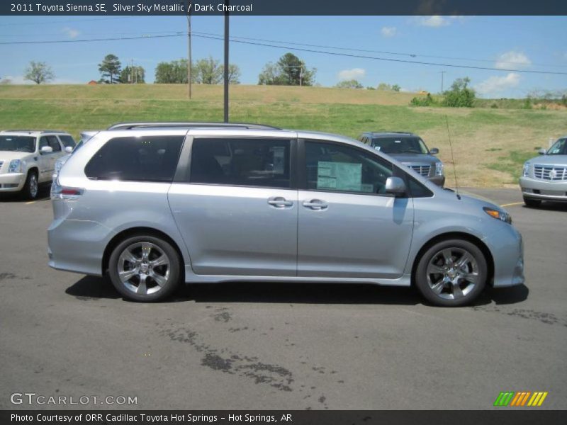 Silver Sky Metallic / Dark Charcoal 2011 Toyota Sienna SE