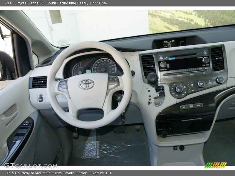 South Pacific Blue Pearl / Light Gray 2011 Toyota Sienna LE