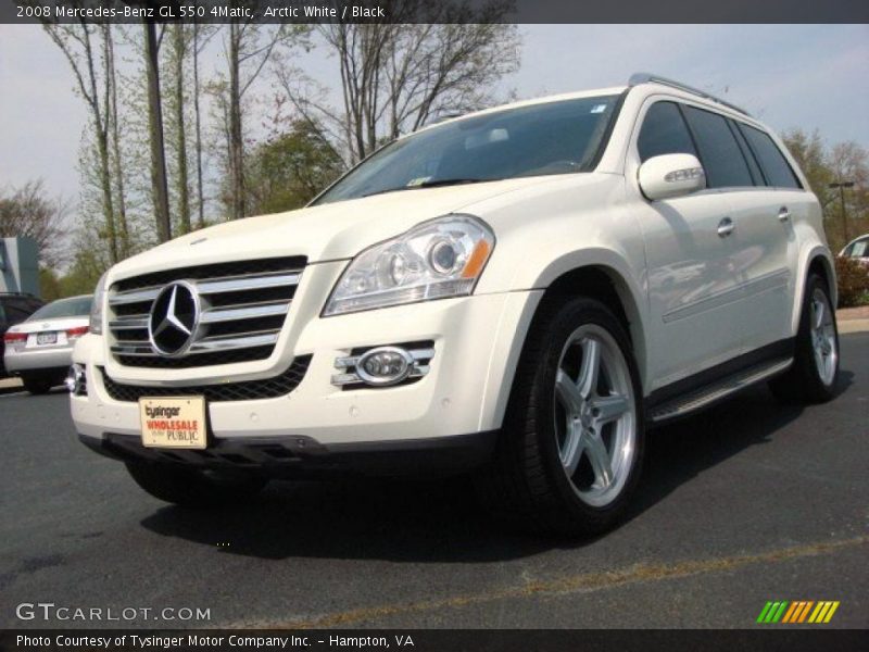 Arctic White / Black 2008 Mercedes-Benz GL 550 4Matic
