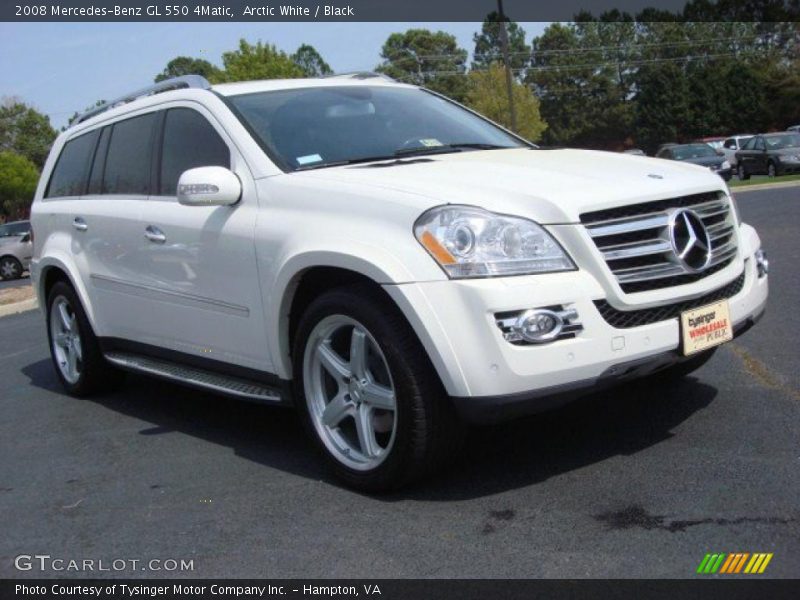 Arctic White / Black 2008 Mercedes-Benz GL 550 4Matic