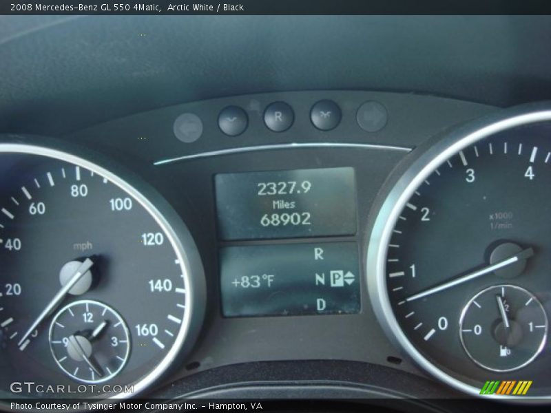 Arctic White / Black 2008 Mercedes-Benz GL 550 4Matic