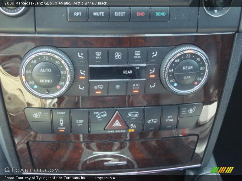 Arctic White / Black 2008 Mercedes-Benz GL 550 4Matic